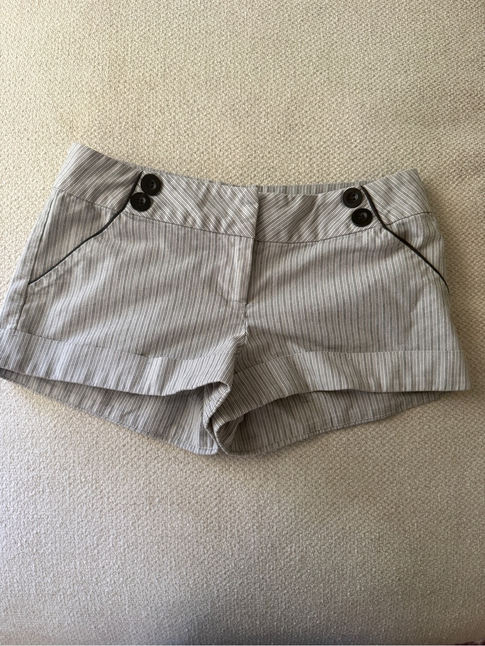 6 Degrees Pinstripe Shorts